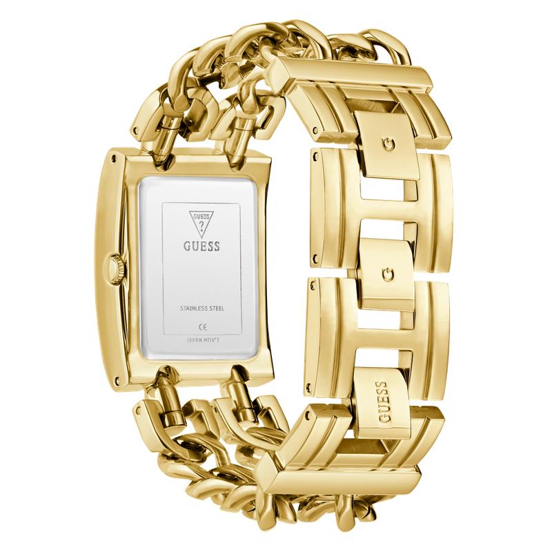 Guess Mod Heavy Metal Ladies Gold Tone Analog Watch