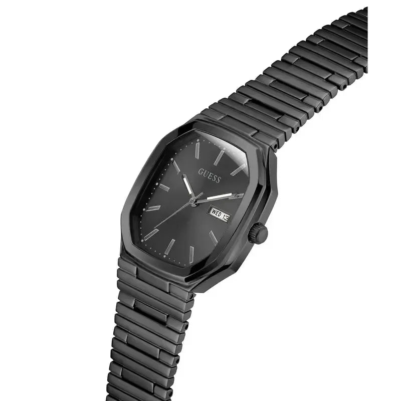 Guess Oliver Black Rectangle Quartz Men's Watch