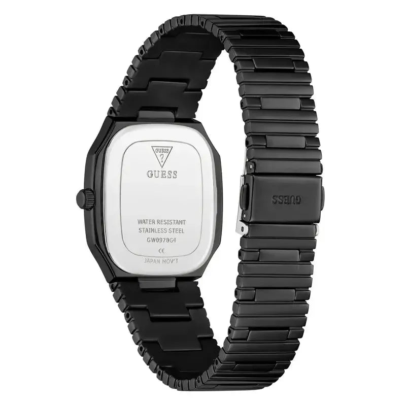 Guess Oliver Black Rectangle Quartz Men's Watch