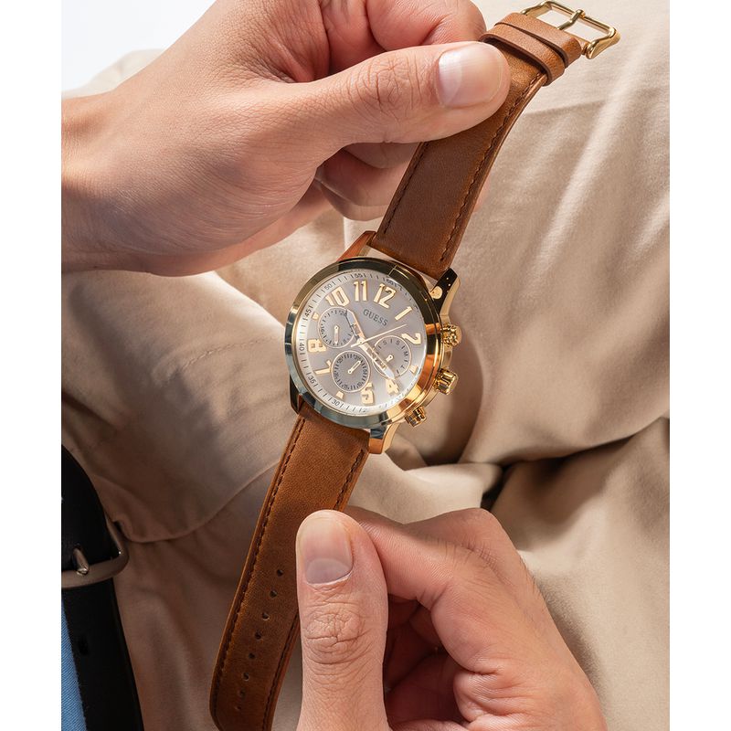 Guess Parker White Dial Multifunction Watch