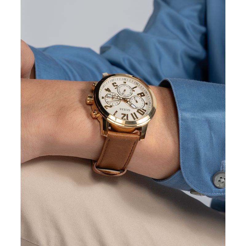 Guess Parker White Dial Multifunction Watch