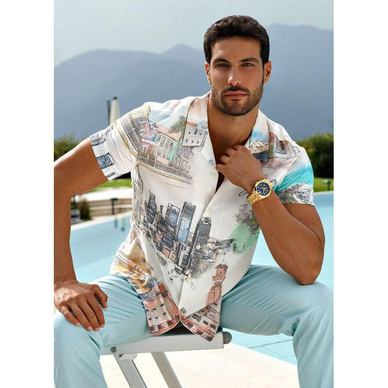 Guess Resistance Blue Dial Multifunction Watch