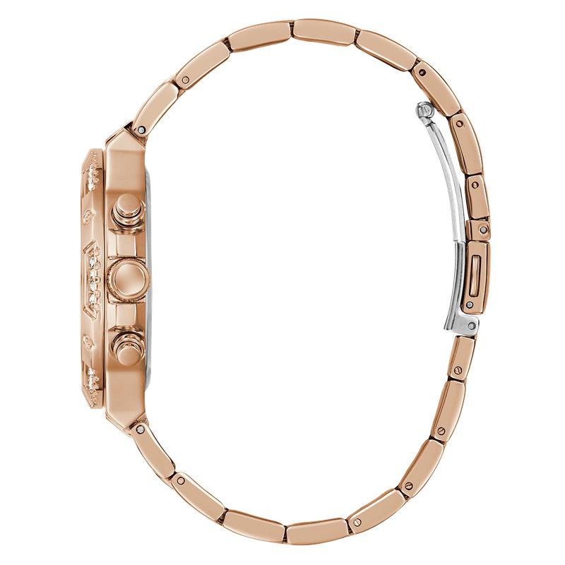 Guess Rose Gold Multi-Function Diamond-Accent Elegant Watch
