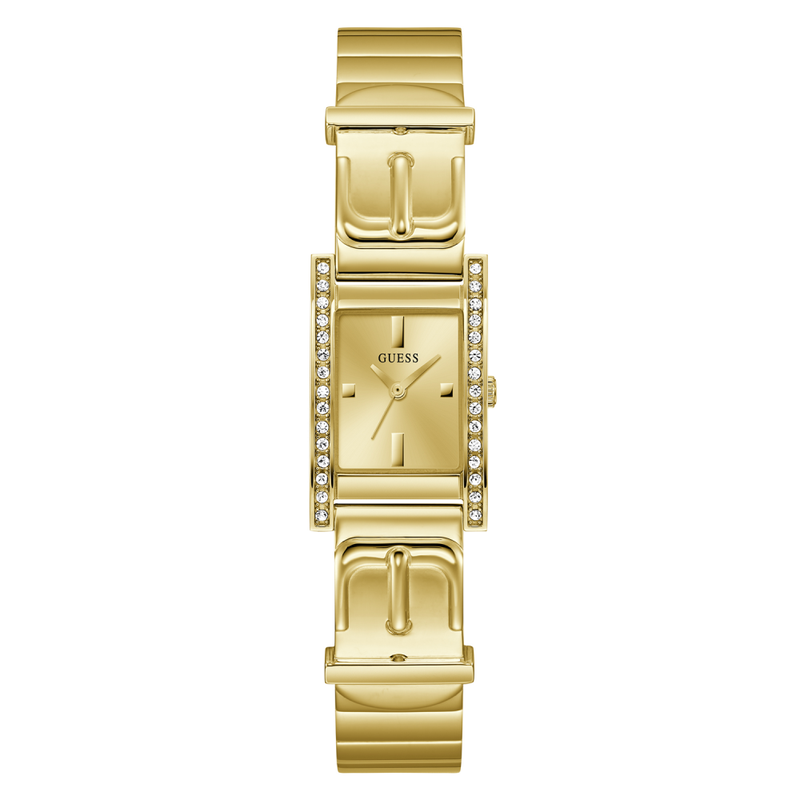 Guess Sasha Gold Stainless Steel Crystal-Accented Quartz Watch