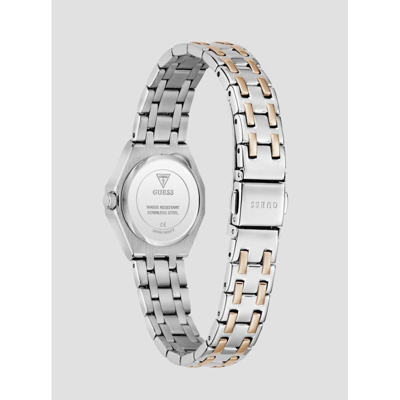 Guess Silver Rose Gold Pixie Women's Analog Watch