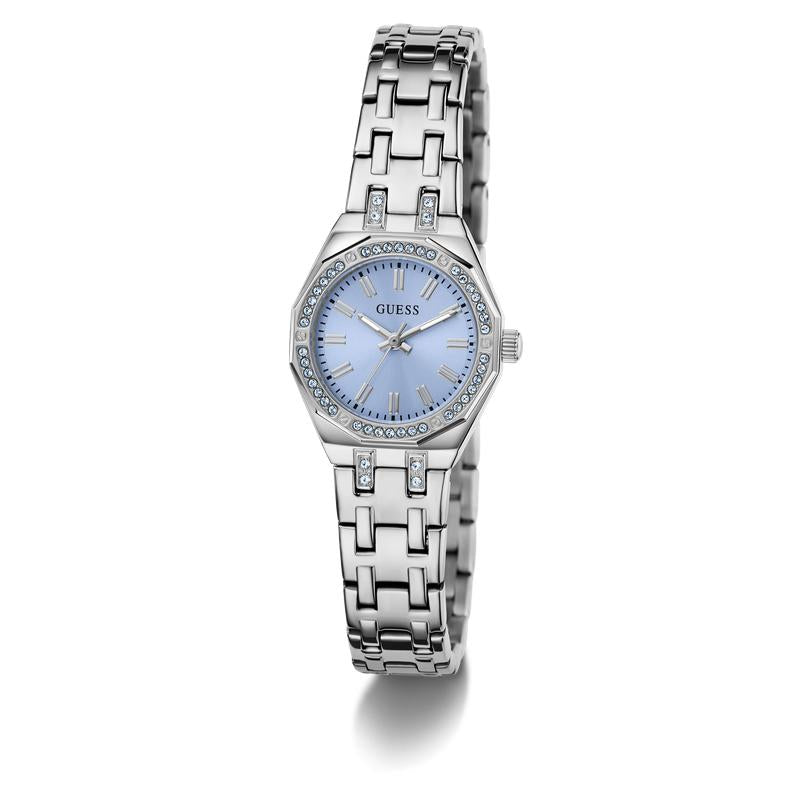 Guess Swarovski ReCreated Silver Tone Analog Watch