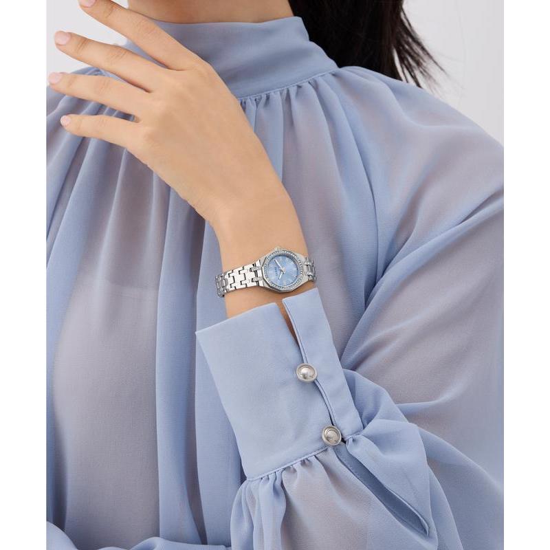 Guess Swarovski ReCreated Silver Tone Analog Watch