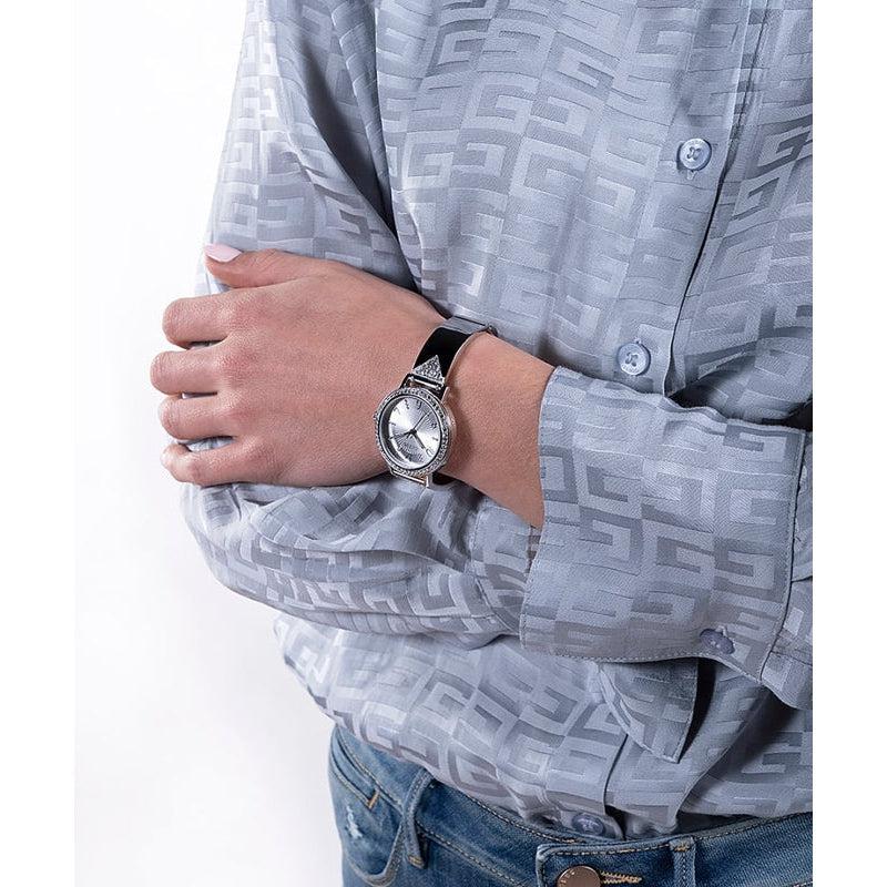 Guess Tri Luxe Silver Tone Analog Ladies Watch GW0474L1