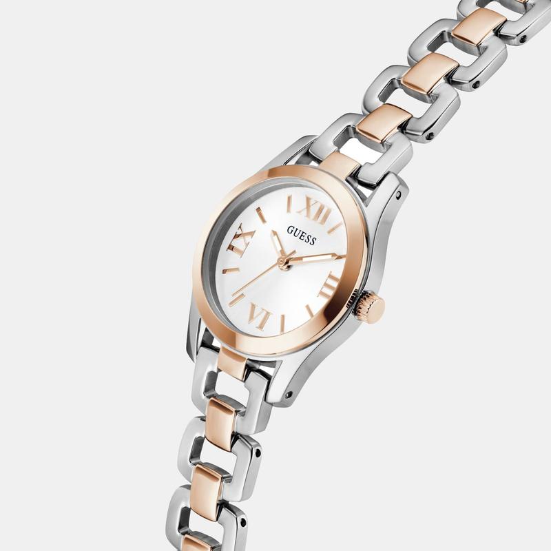 Guess Veda White Dial Stainless Steel Quartz Watch