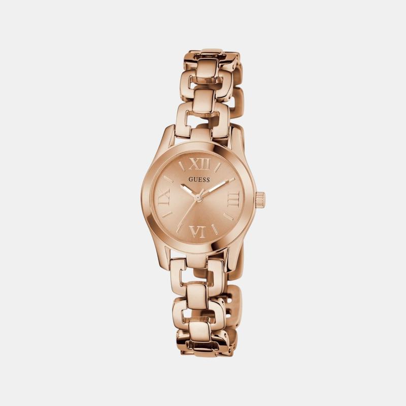 Guess Veda Women’s Rose Gold Dial Analog Watch