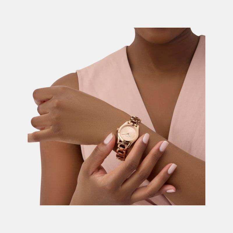 Guess Veda Women’s Rose Gold Dial Analog Watch