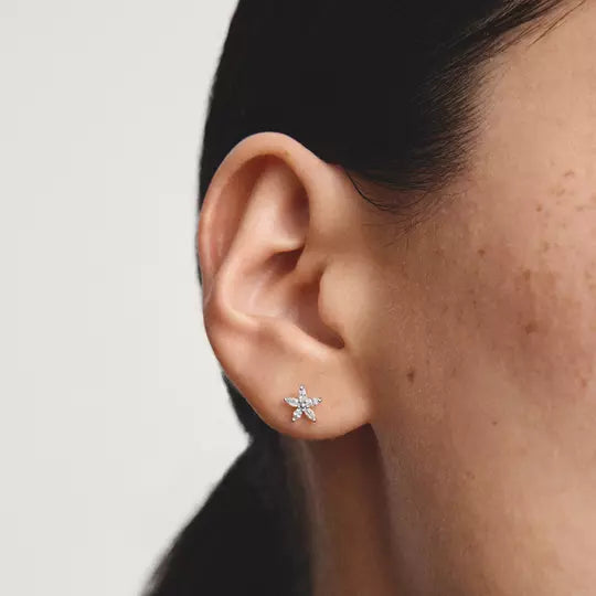 THOMAS SABO Flower Zirconia Stud Earrings