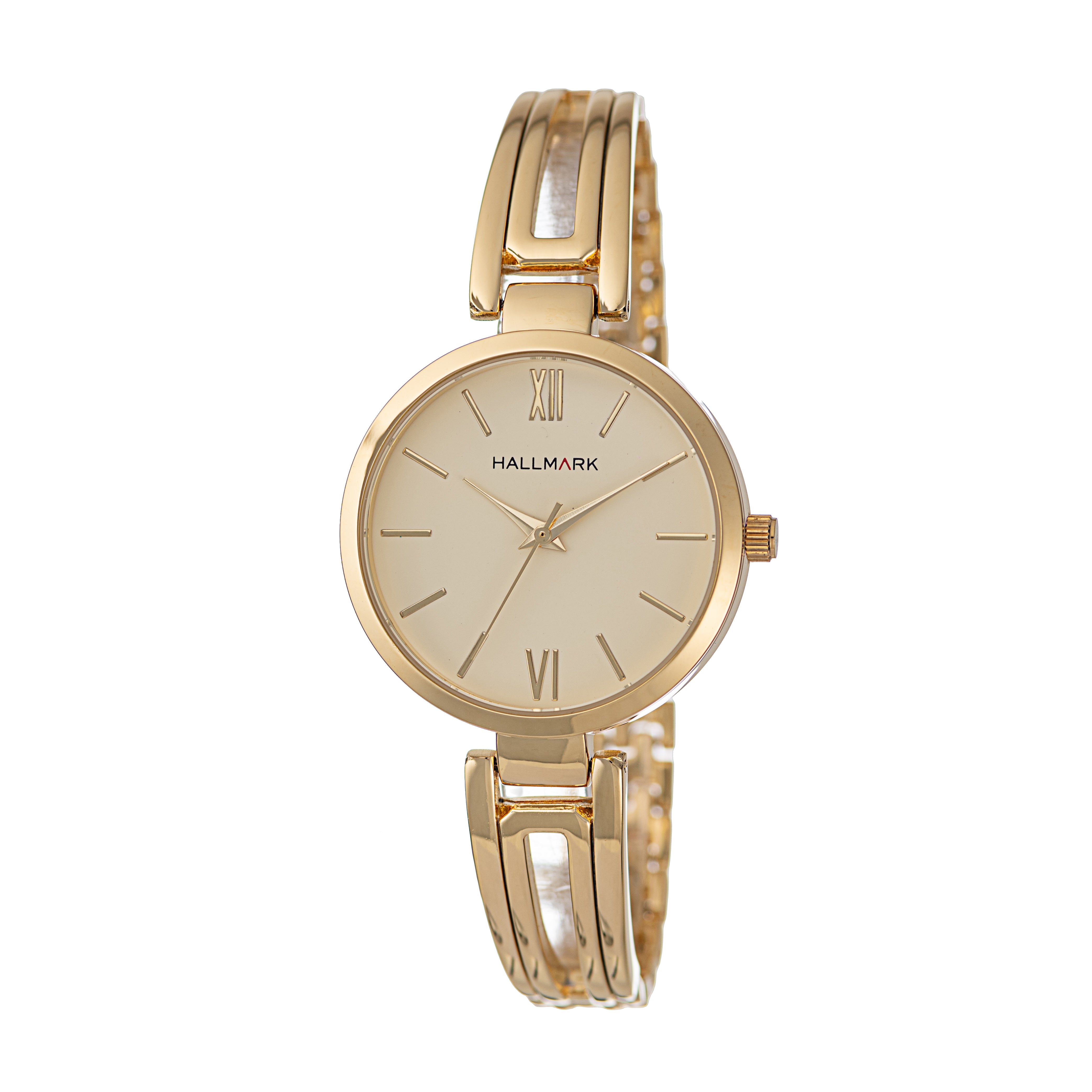 Hallmark Ladies Gold-Tone Bangle Bracelet Watch