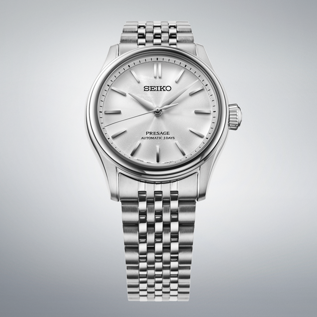 Seiko Presage Classic White Dial HCC001J1 - case detail
