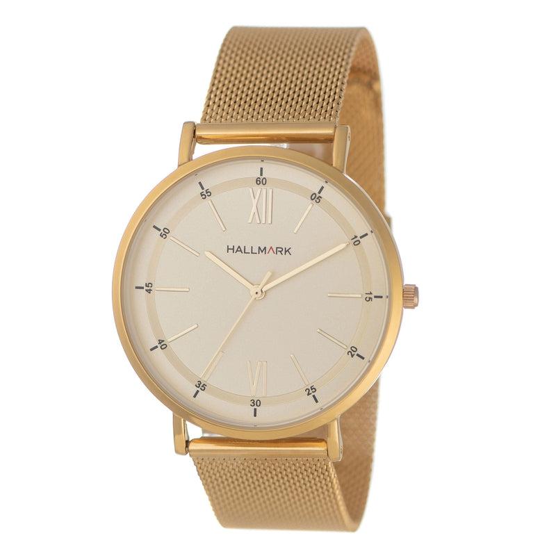 Hallmark Gents Gold Mesh Strap