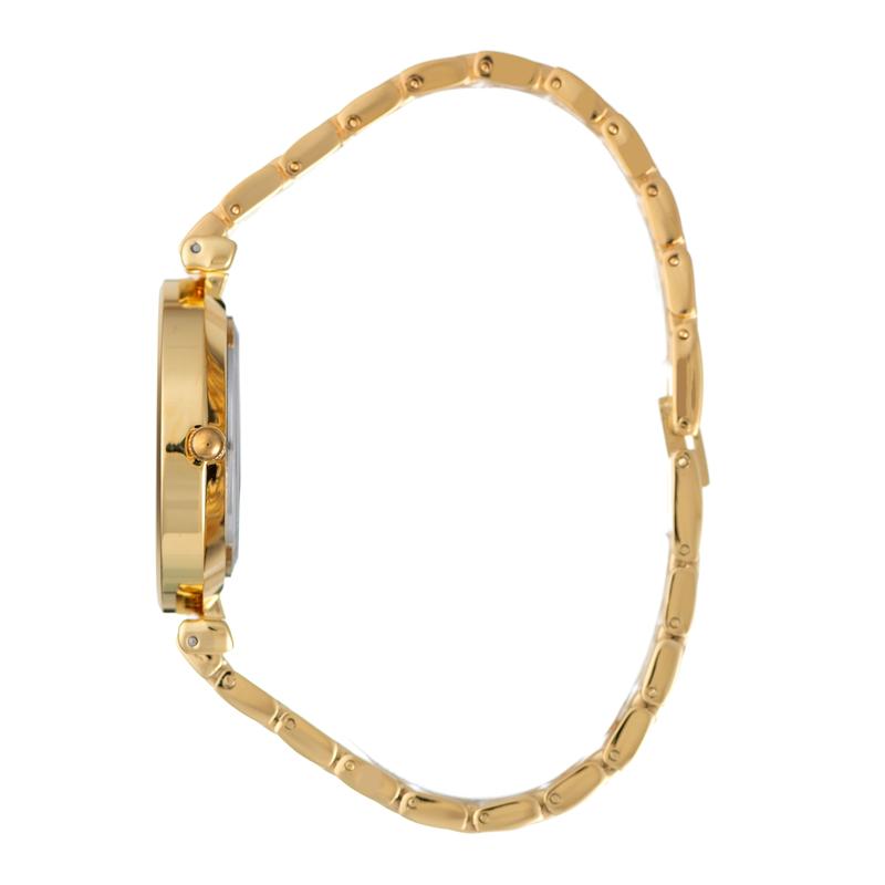 Hallmark Ladies Gold Bracelet Champagne Dial Watch