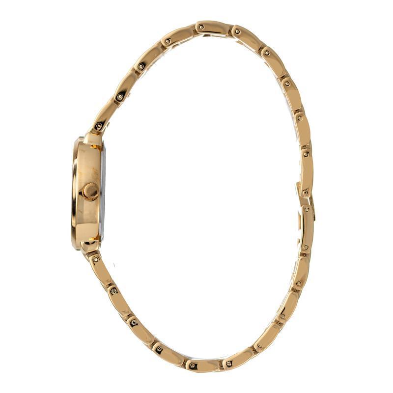 Hallmark Ladies Gold Bracelet Champagne Dial Watch