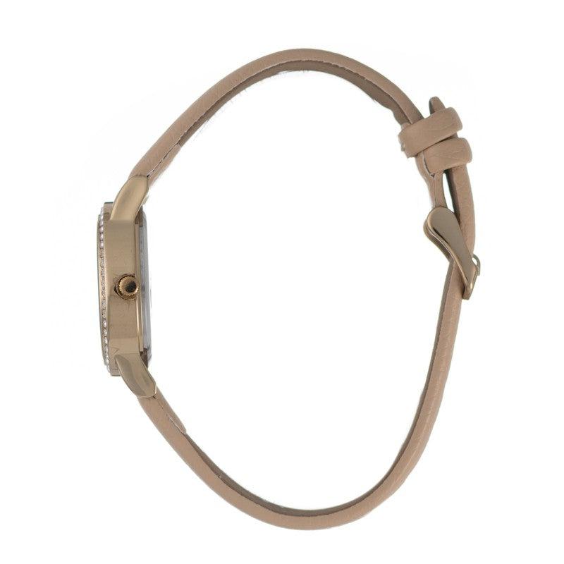 Hallmark Ladies Leather Brown Strap Champagne Dial