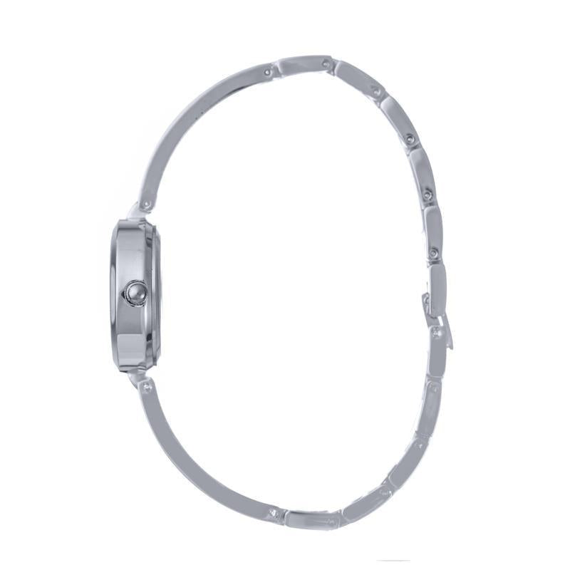 Hallmark Ladies’ Silver-Tone Bangle Watch with Silver Dial