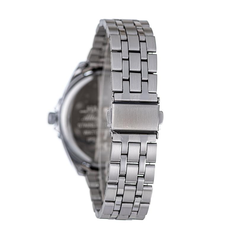 Hallmark Men’s Silver-Tone Sports Watch with Green Dial and Green Bezel