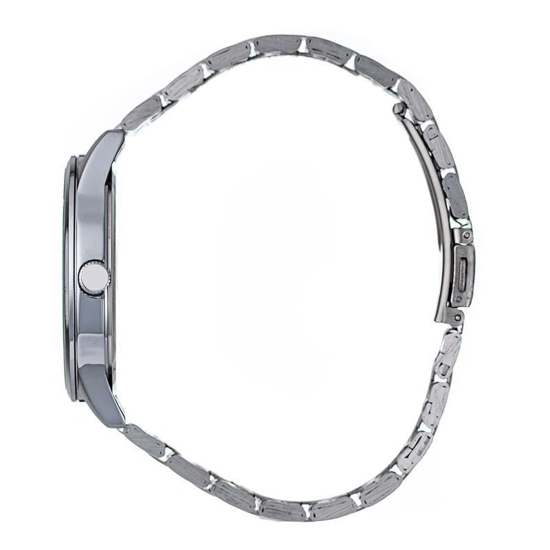 Hallmark Men’s Silver-Tone Watch with Green Dial