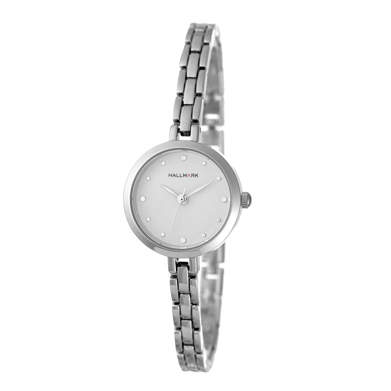 Hallmark Silver Ladies Silver Dial Watch