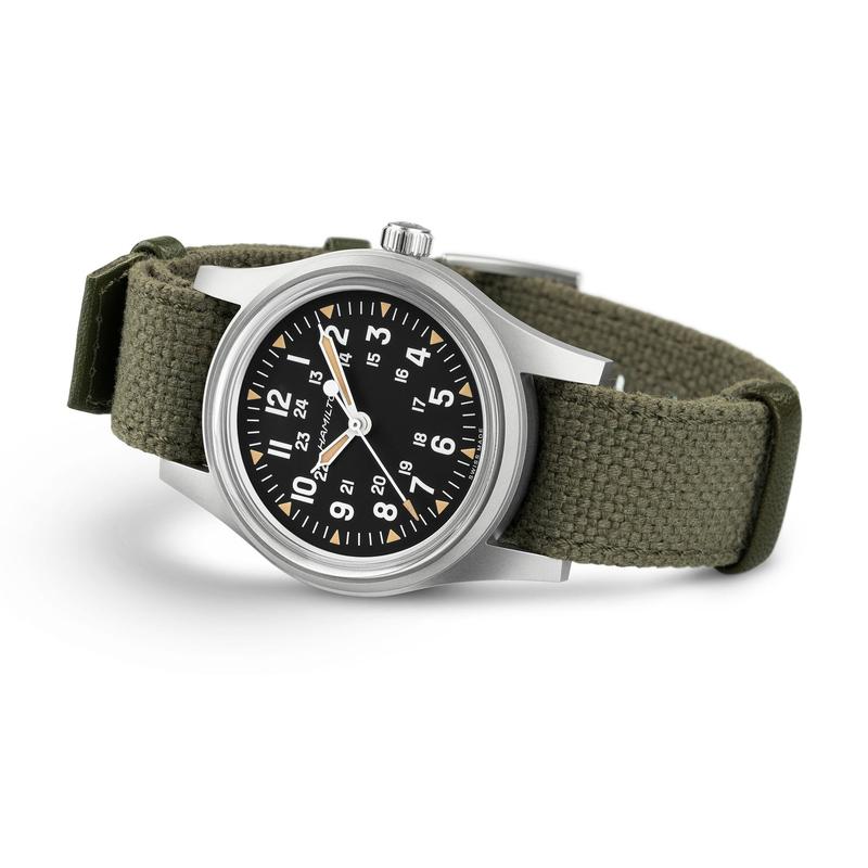 Hamilton Khaki Field Mechanical Black Dial NATO Strap H69399930
