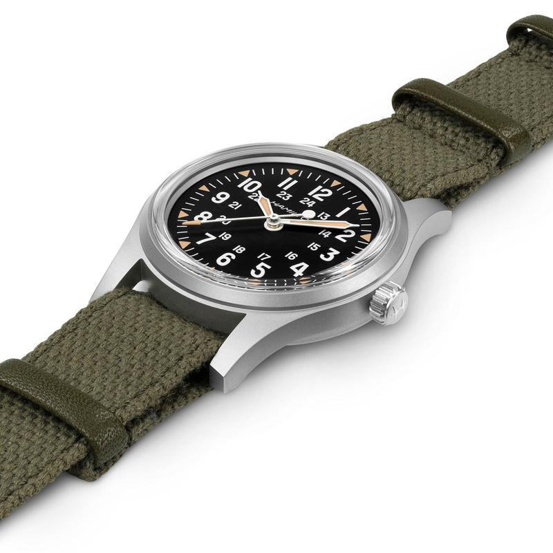 Hamilton Khaki Field Mechanical Black Dial NATO Strap H69399930