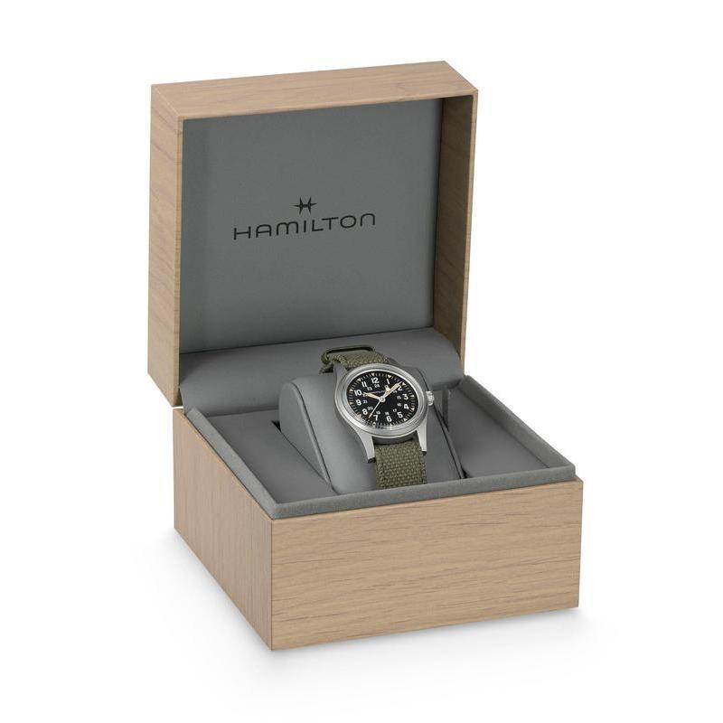 Hamilton Khaki Field Mechanical Black Dial NATO Strap H69399930