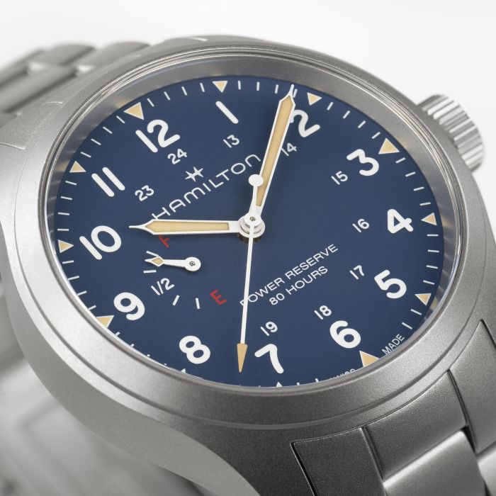 Hamilton Khaki Field Power Reserve Mechanical Blue Dial H69509140