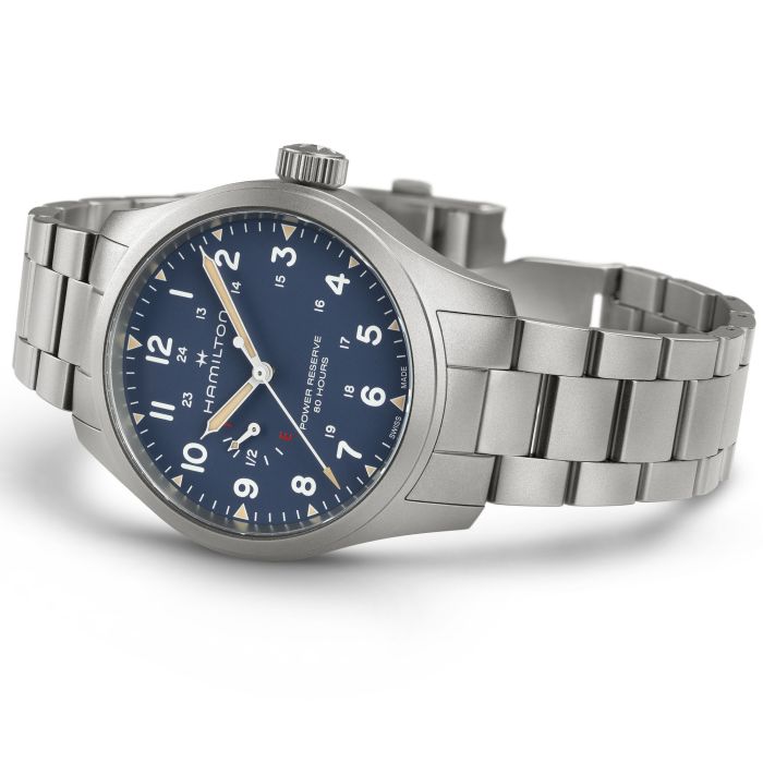 Hamilton Khaki Field Power Reserve Mechanical Blue Dial H69509140