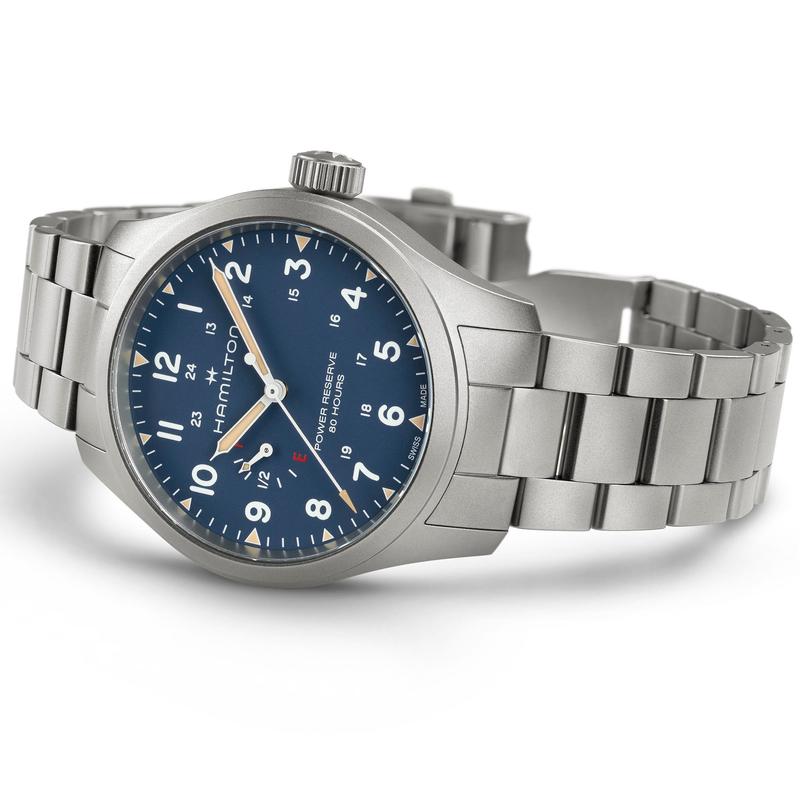 Hamilton Khaki Field Power Reserve Mechanical Blue Dial H69509140