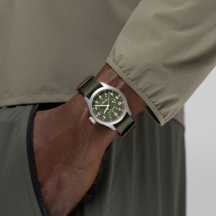 Hamilton Khaki Field Power Reserve Mechanical Green Dial H69509960