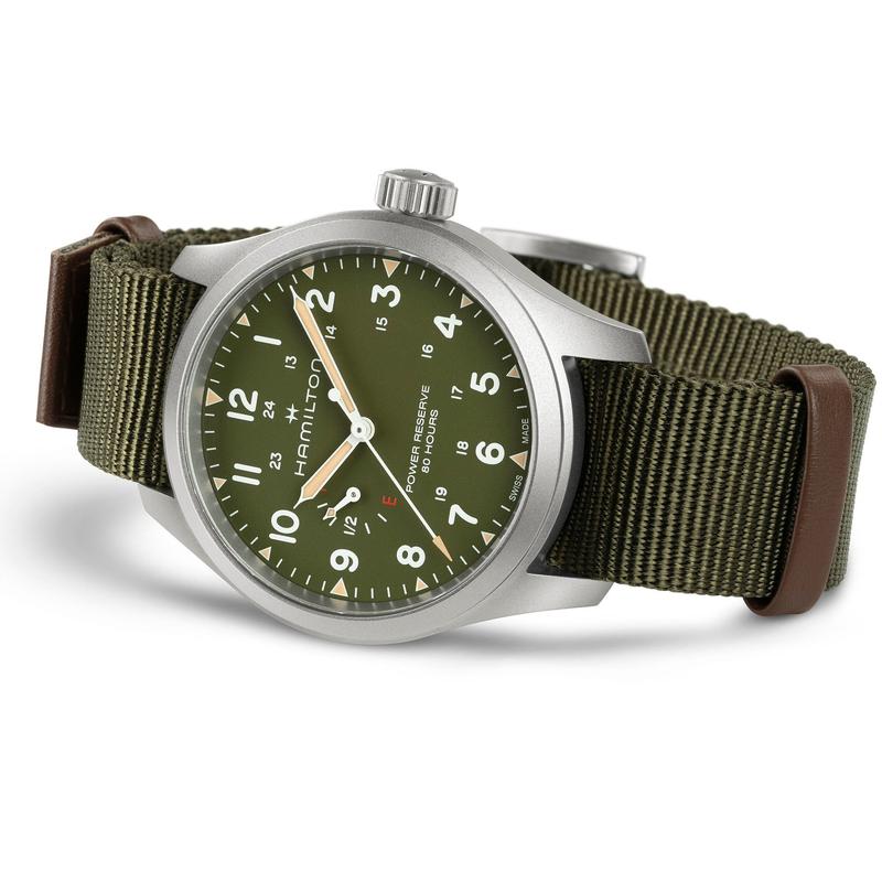 Hamilton Khaki Field Power Reserve Mechanical Green Dial H69509960
