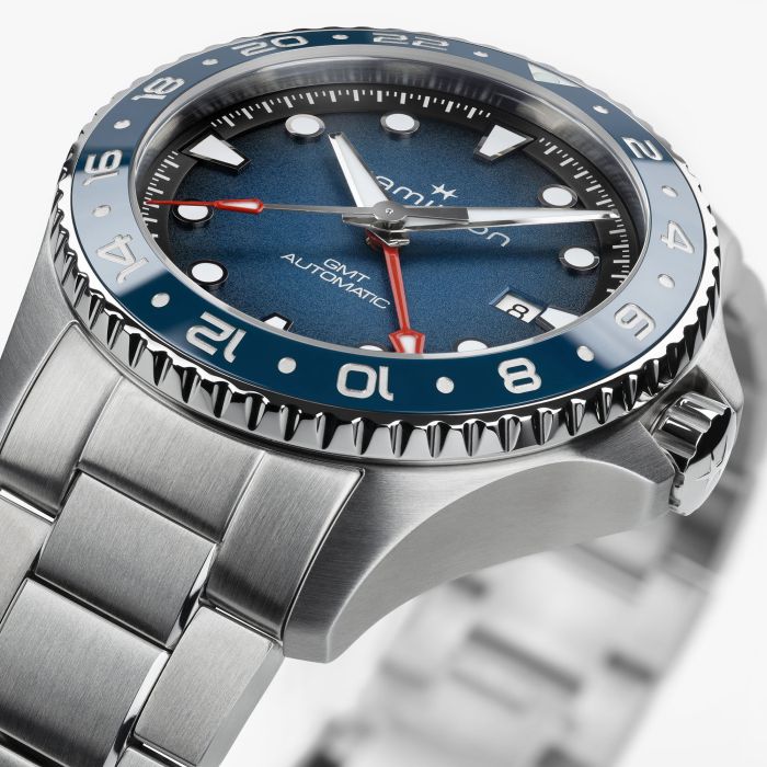 Hamilton Khaki Navy Scuba Auto GMT Automatic Blue Dial H82535140
