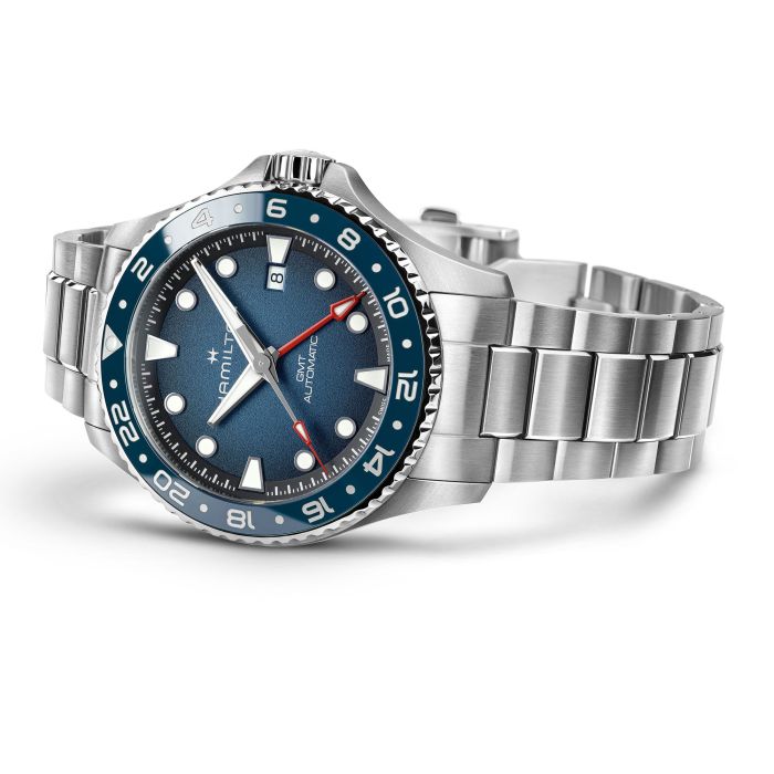 Hamilton Khaki Navy Scuba Auto GMT Automatic Blue Dial H82535140