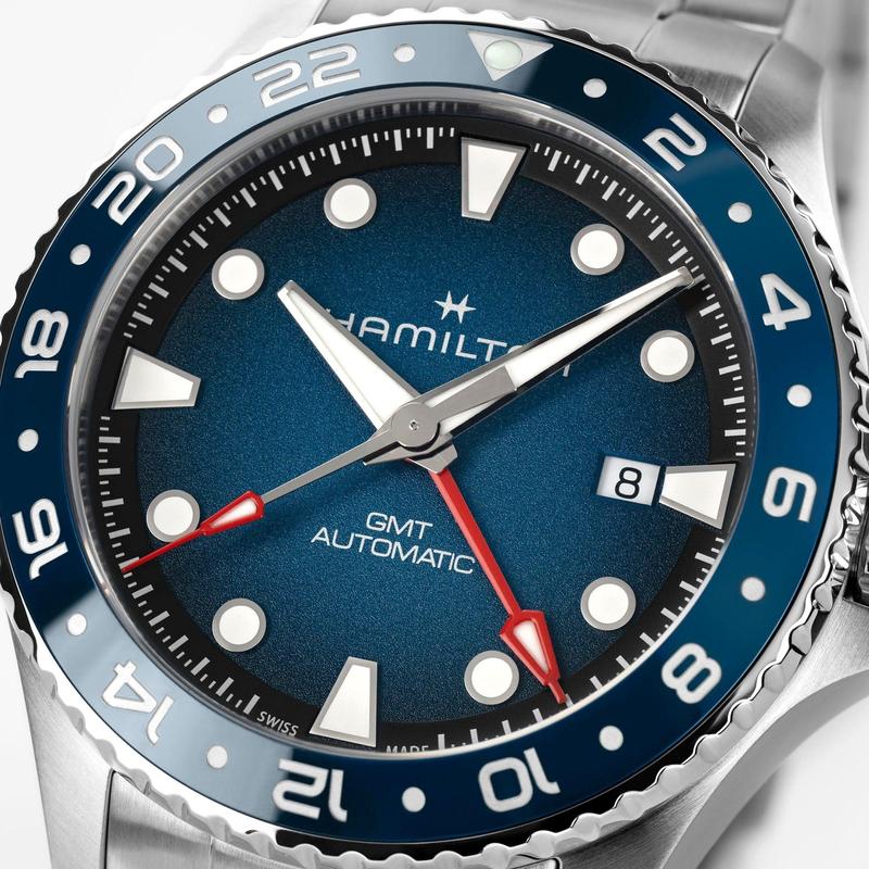 Hamilton Khaki Navy Scuba Auto GMT Automatic Blue Dial H82535140