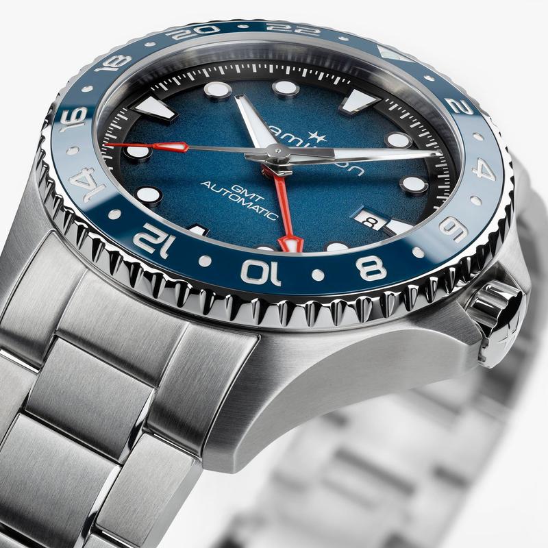 Hamilton Khaki Navy Scuba Auto GMT Automatic Blue Dial H82535140