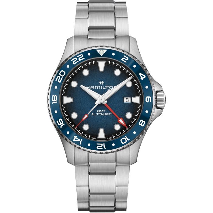Hamilton Khaki Navy Scuba Auto GMT Automatic Blue Dial H82535140