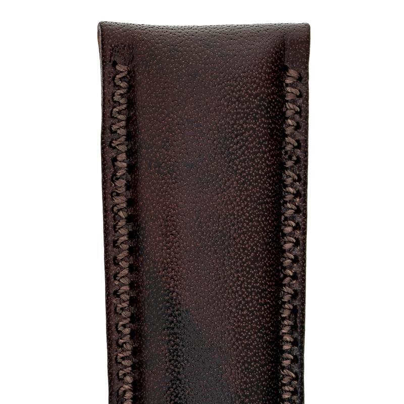 Hirsch ASCOT English Leather Watch Strap in BROWN
