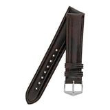 Hirsch ASCOT English Leather Watch Strap in BROWN
