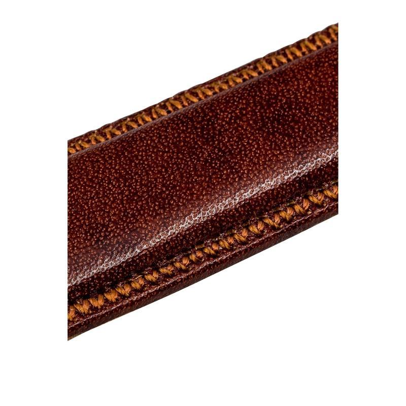 Hirsch ASCOT English Leather Watch Strap in GOLD BROWN