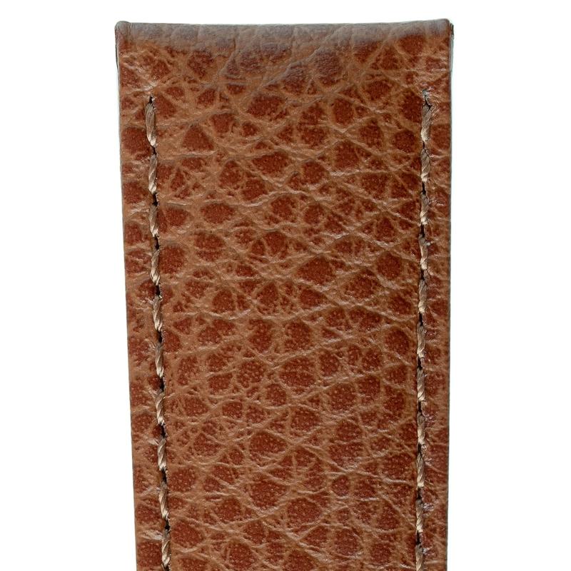 Hirsch KANSAS Buffalo Embossed Calf Leather in GOLD BROWN