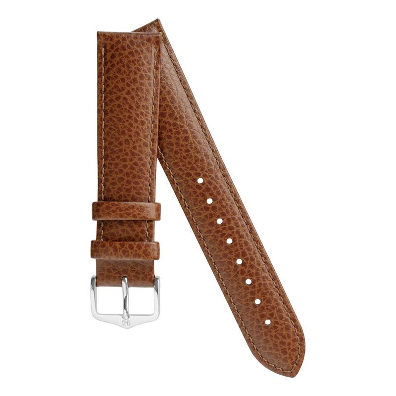 Hirsch KANSAS Buffalo Embossed Calf Leather in GOLD BROWN