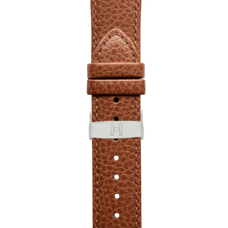 Hirsch KANSAS Buffalo Embossed Calf Leather in GOLD BROWN