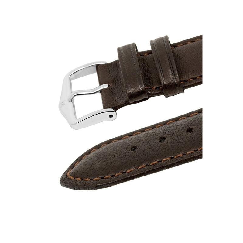 Hirsch MERINO Nappa Leather Watch Strap in BROWN