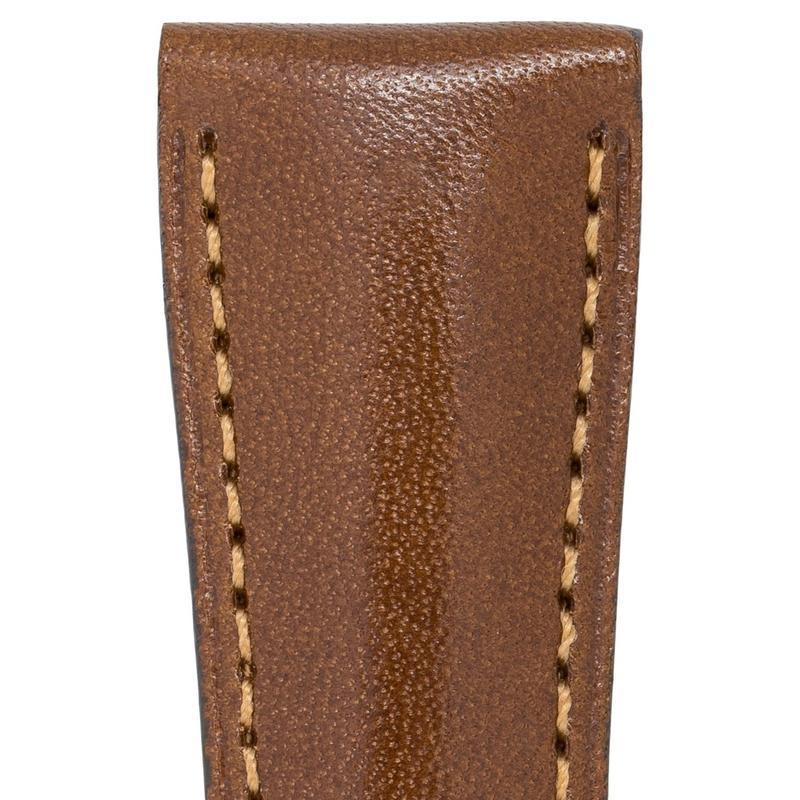 Hirsch SIENA Tuscan Leather Watch Strap in GOLD BROWN