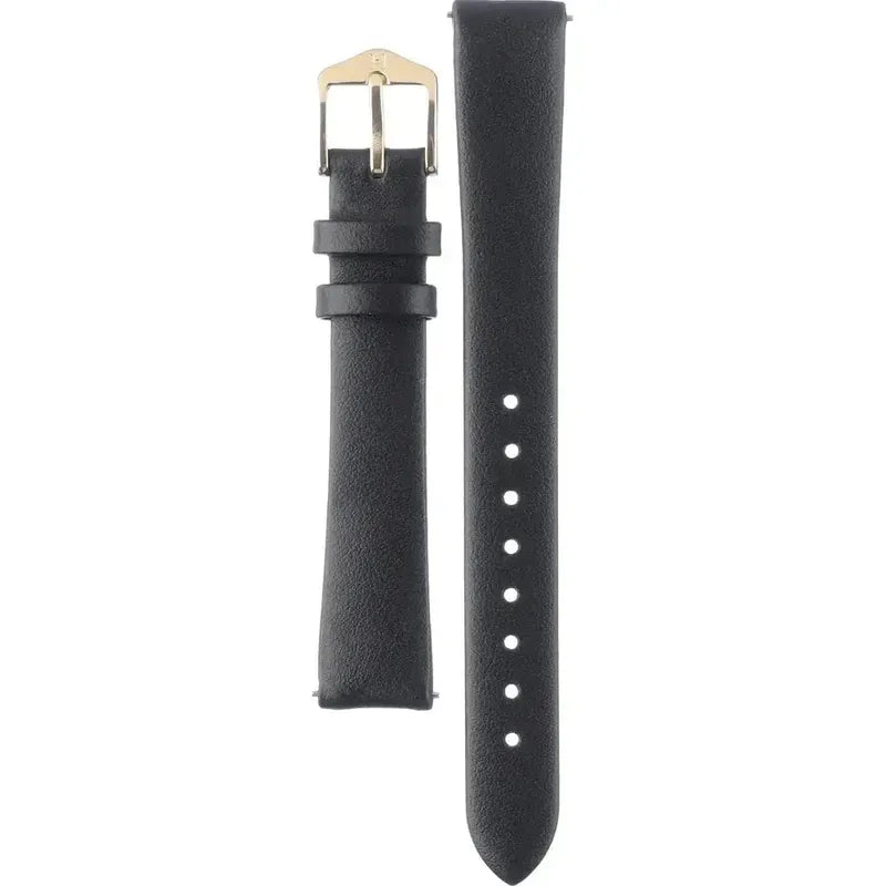 Hirsch TORONTO Calf Watch Strap in BLACK