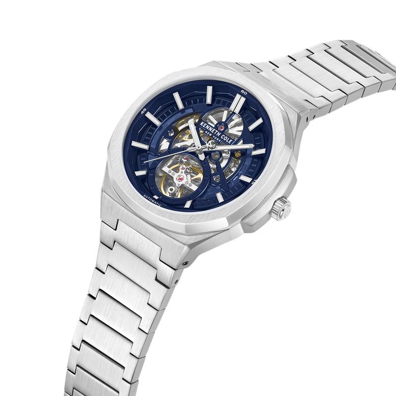 Kenneth Cole New York Automatic Men's Blue Dial 43.5mm Watch KCWGY0108301