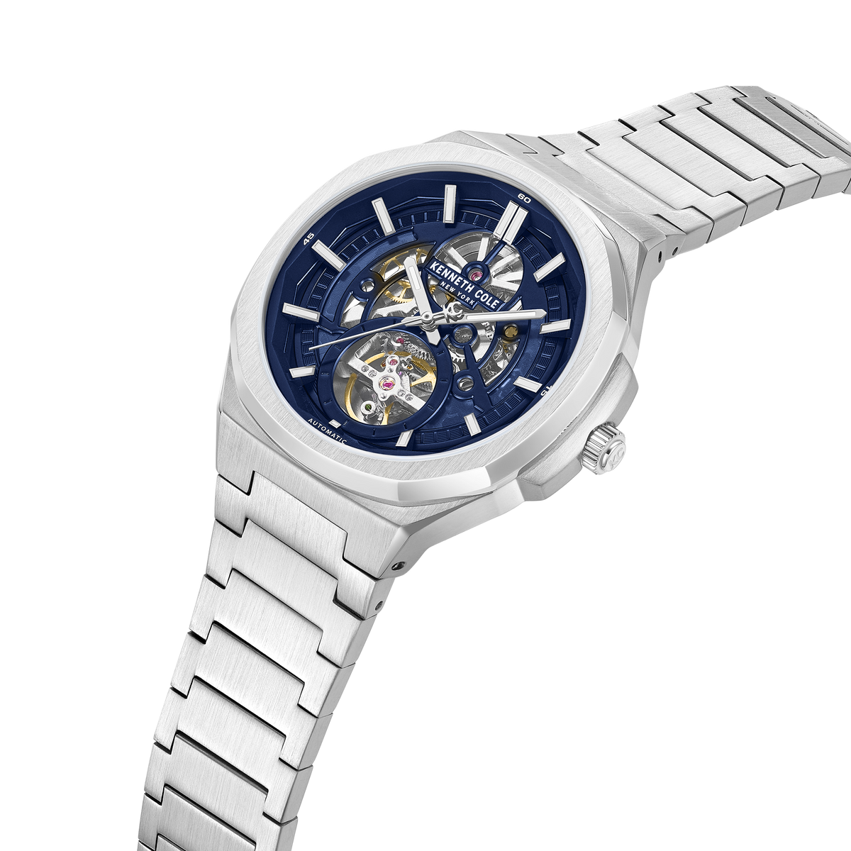 Kenneth Cole New York Automatic Men's Blue Dial 43.5mm Watch KCWGY0108301